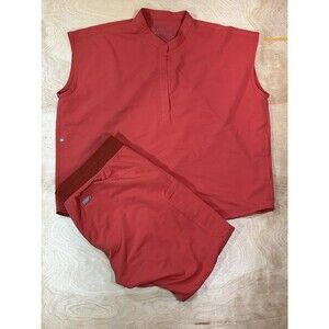 Figs scrub set 
Color orange